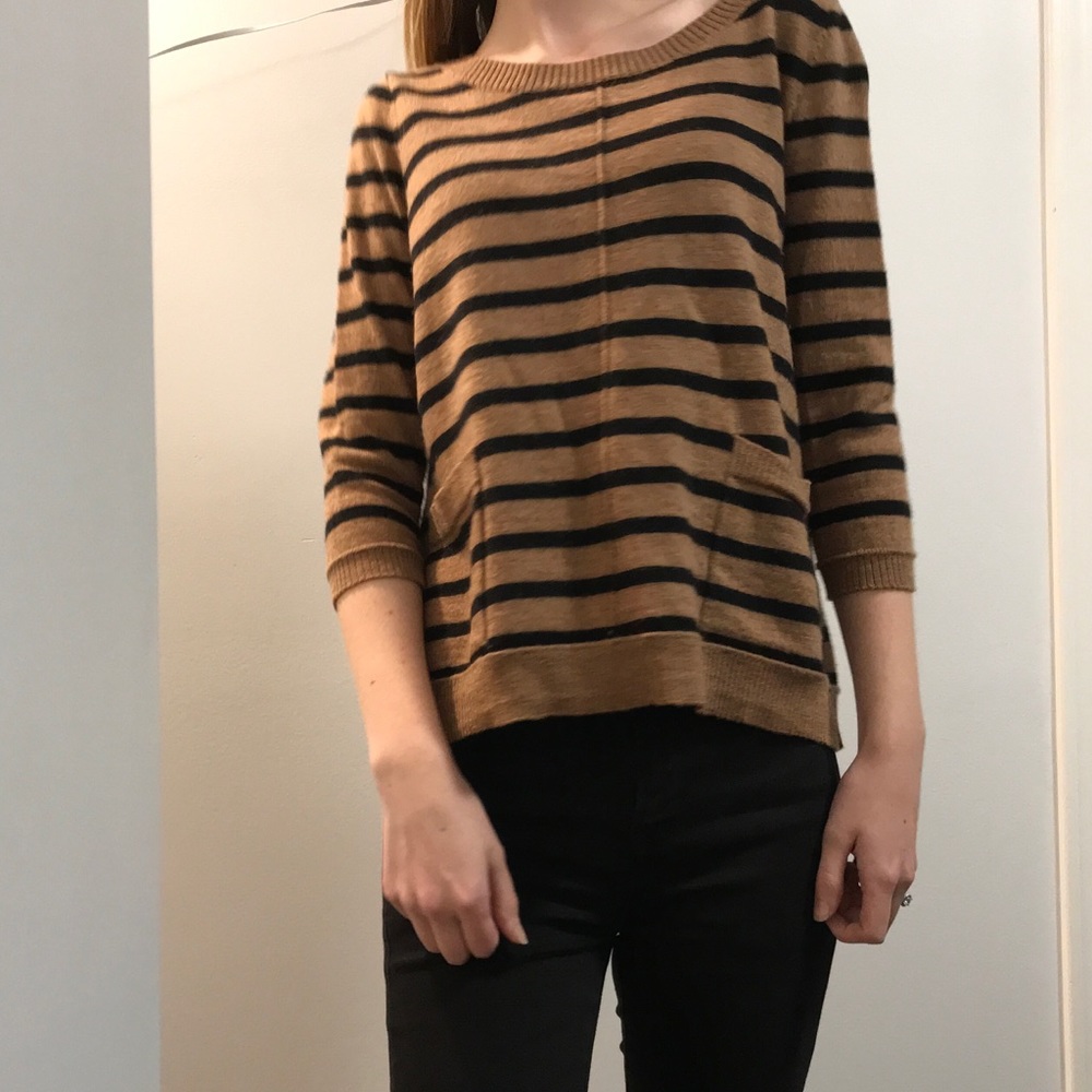 Cynthia Rowley merino wool striped sweater